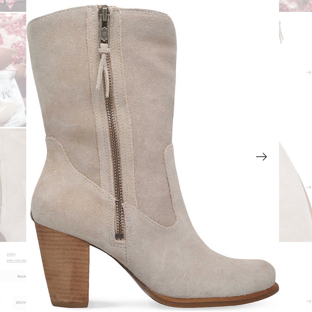 UGG Women's Lynda Zip-up Suede Boots